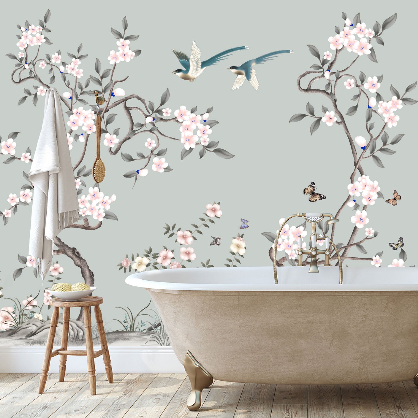 Mural Tropical Floral - MT558