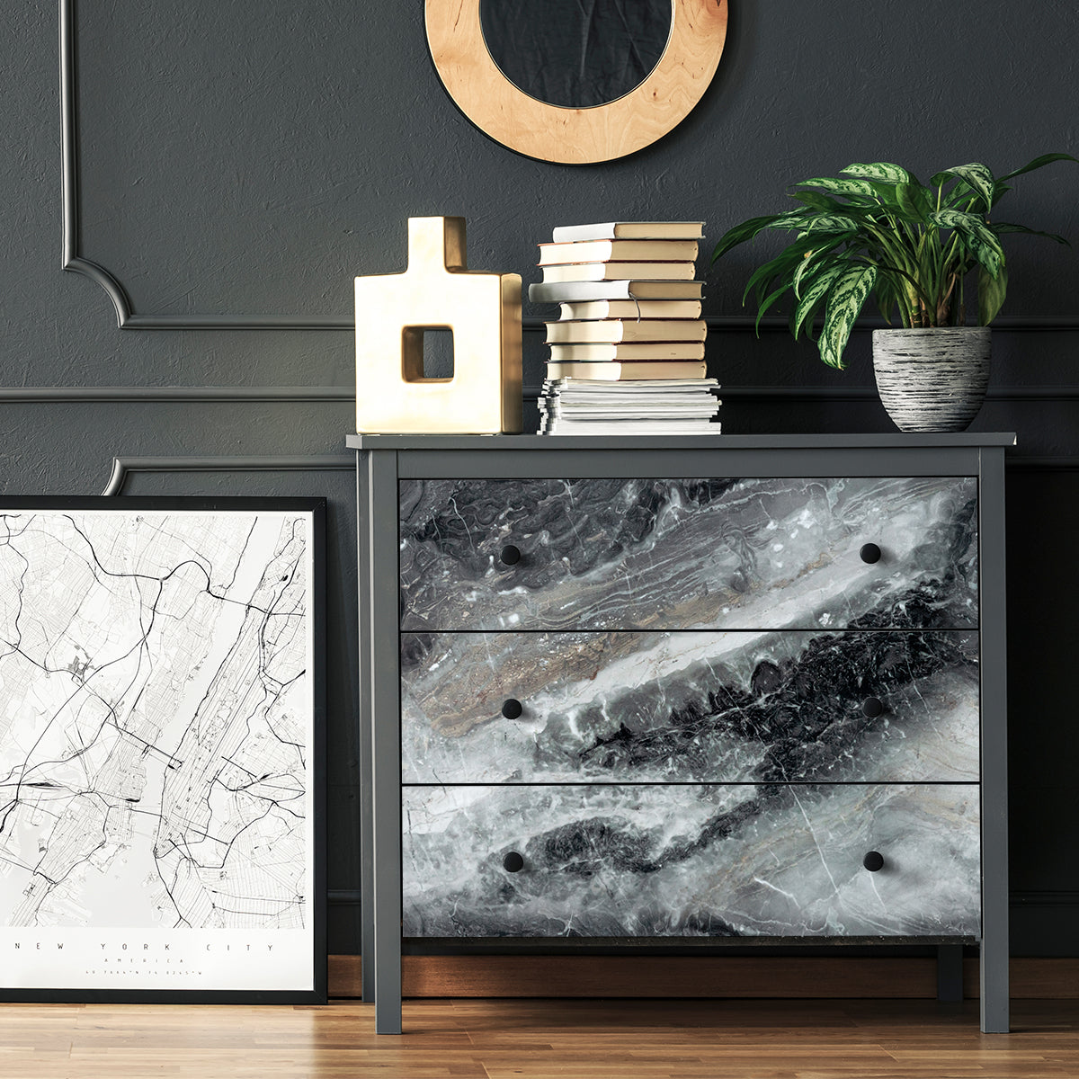 Vinilo Autoadhesivo Simil Marmol - 100x100cm - MM3366