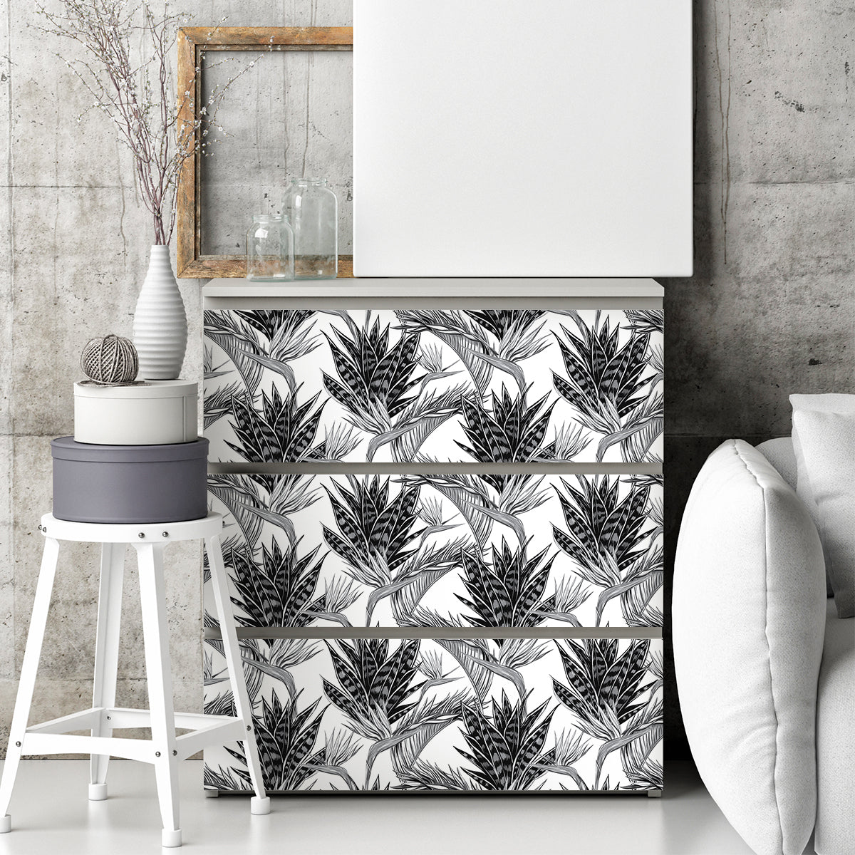 Vinilo Tropical para Muebles Modelo 1345
