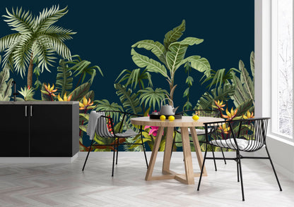 Vinilo Mate Tropical Frontera con Flores 060
