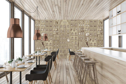 Mural Amsterdam Beige - Modelo VCORP 001
