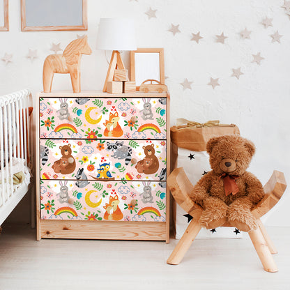 Vinilo para Muebles Animales Peluches - M139
