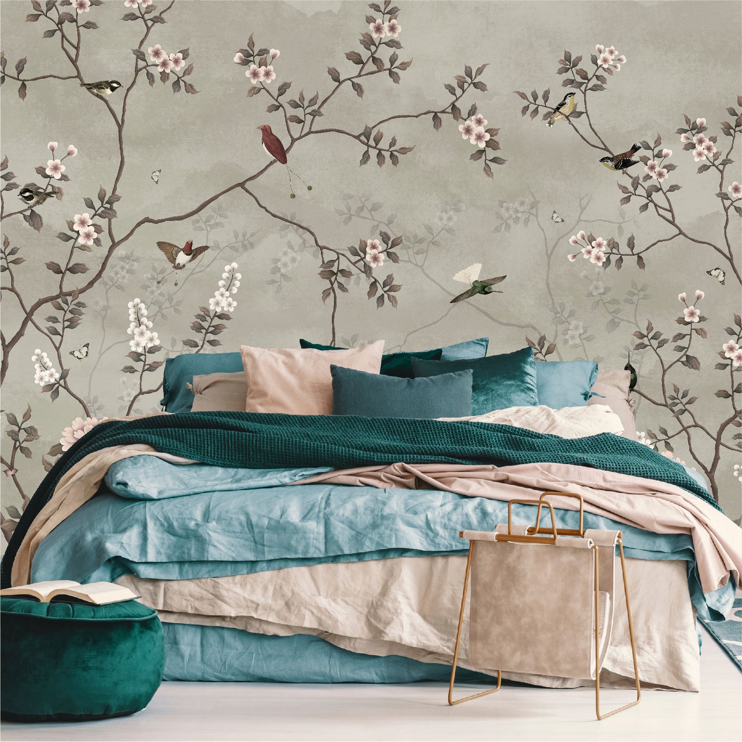 Mural Tropical Campestre Floral - MT309
