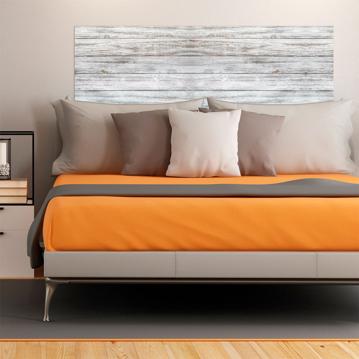 Cabecera Madera Blanca Desgastada - C012