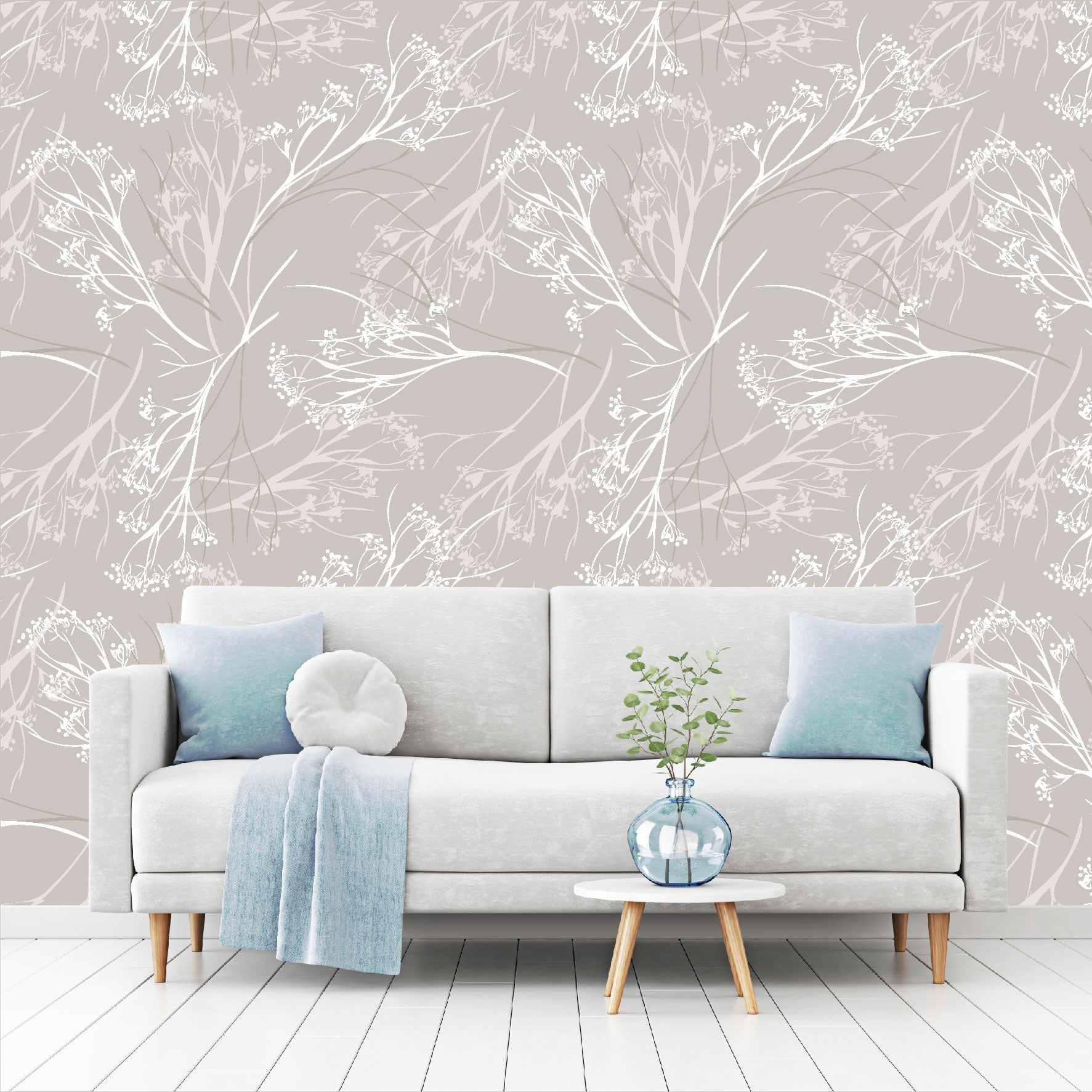 Mural Tropical Ramitas - MT333