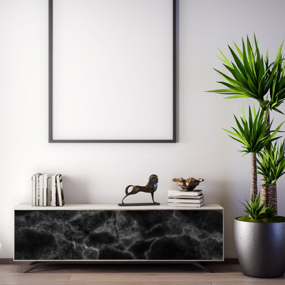 Vinilo Autoadhesivo Simil Marmol Negro - MM002