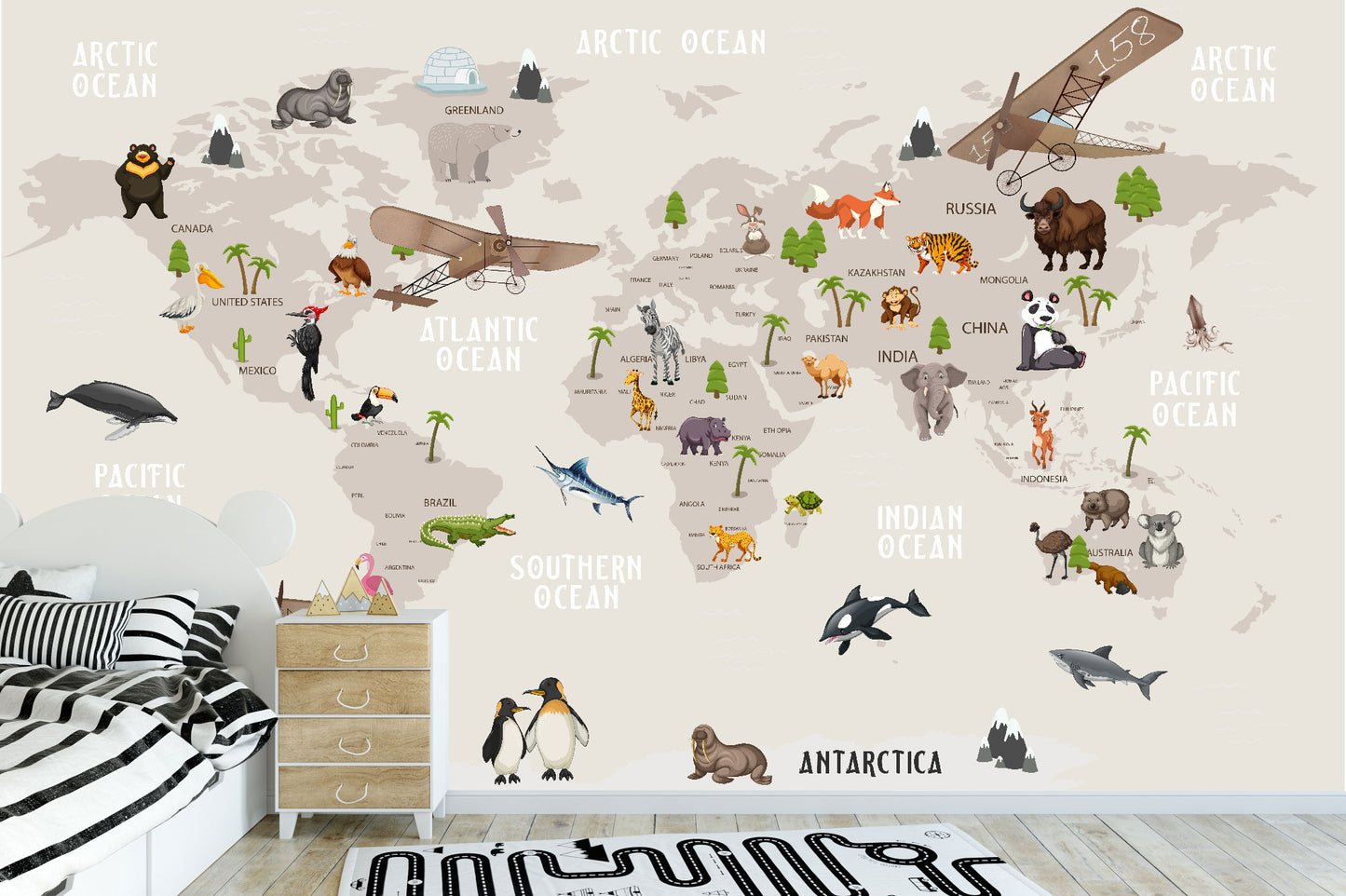 Mural Mapa Modelo - MI009