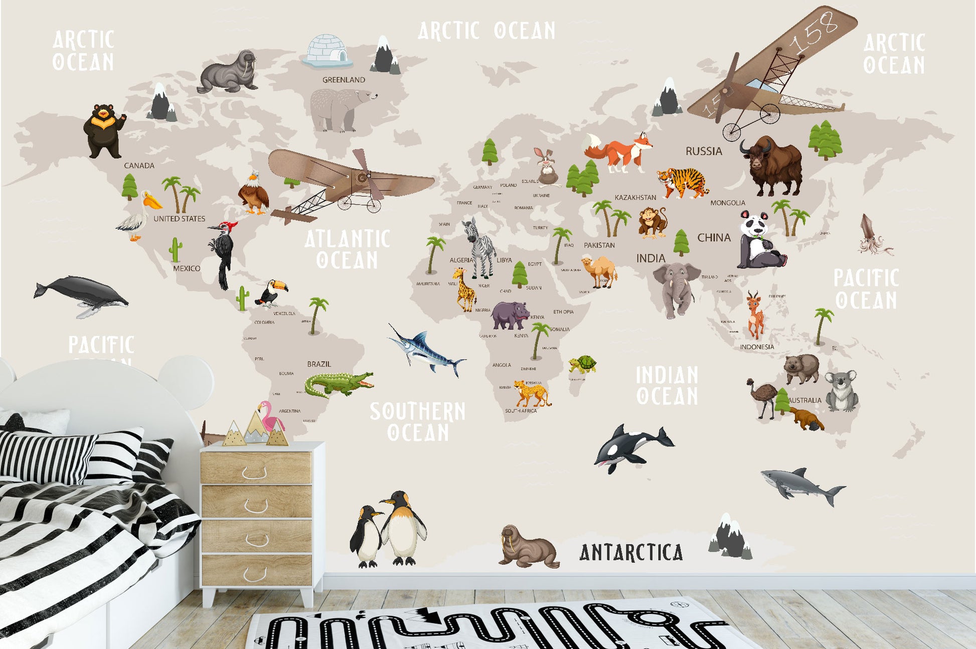 Mural Mapa Modelo - MI009