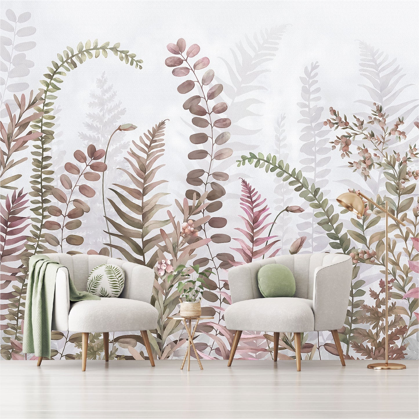 Mural Hojas Tropicales - MT378
