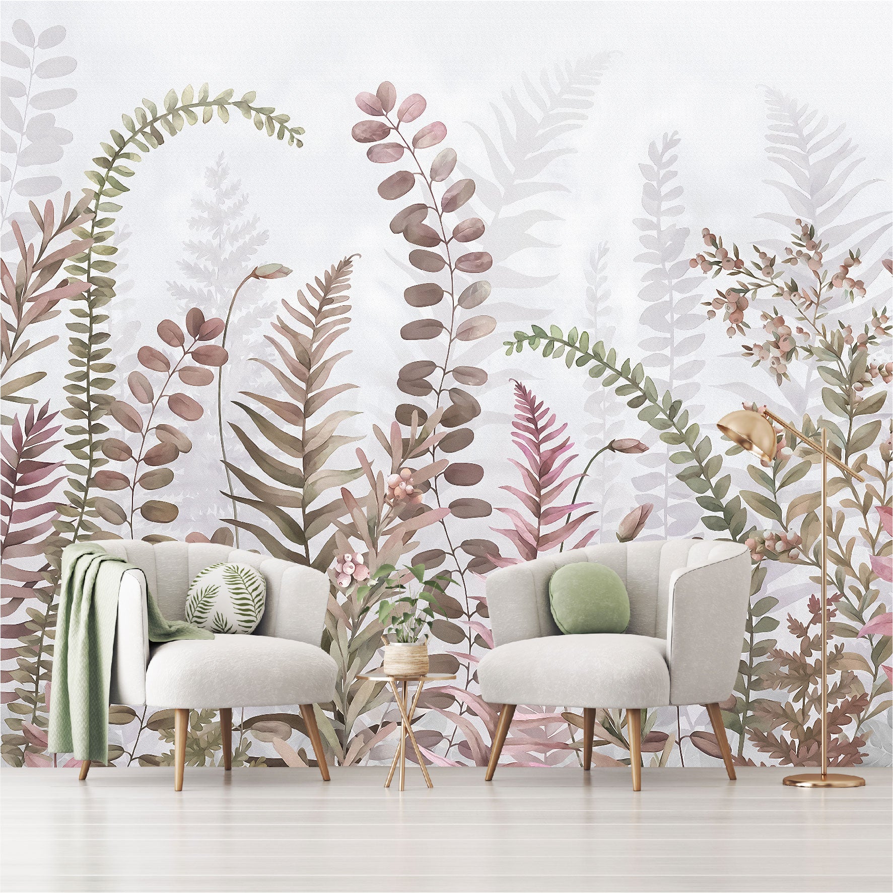 Mural Hojas Tropicales - MT378