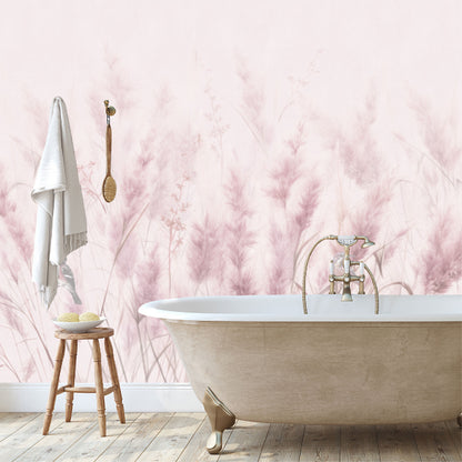 Mural Plumas Rosas - MT559