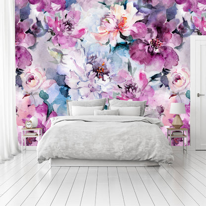 Mural Mate Flores Acuareladas - MT231