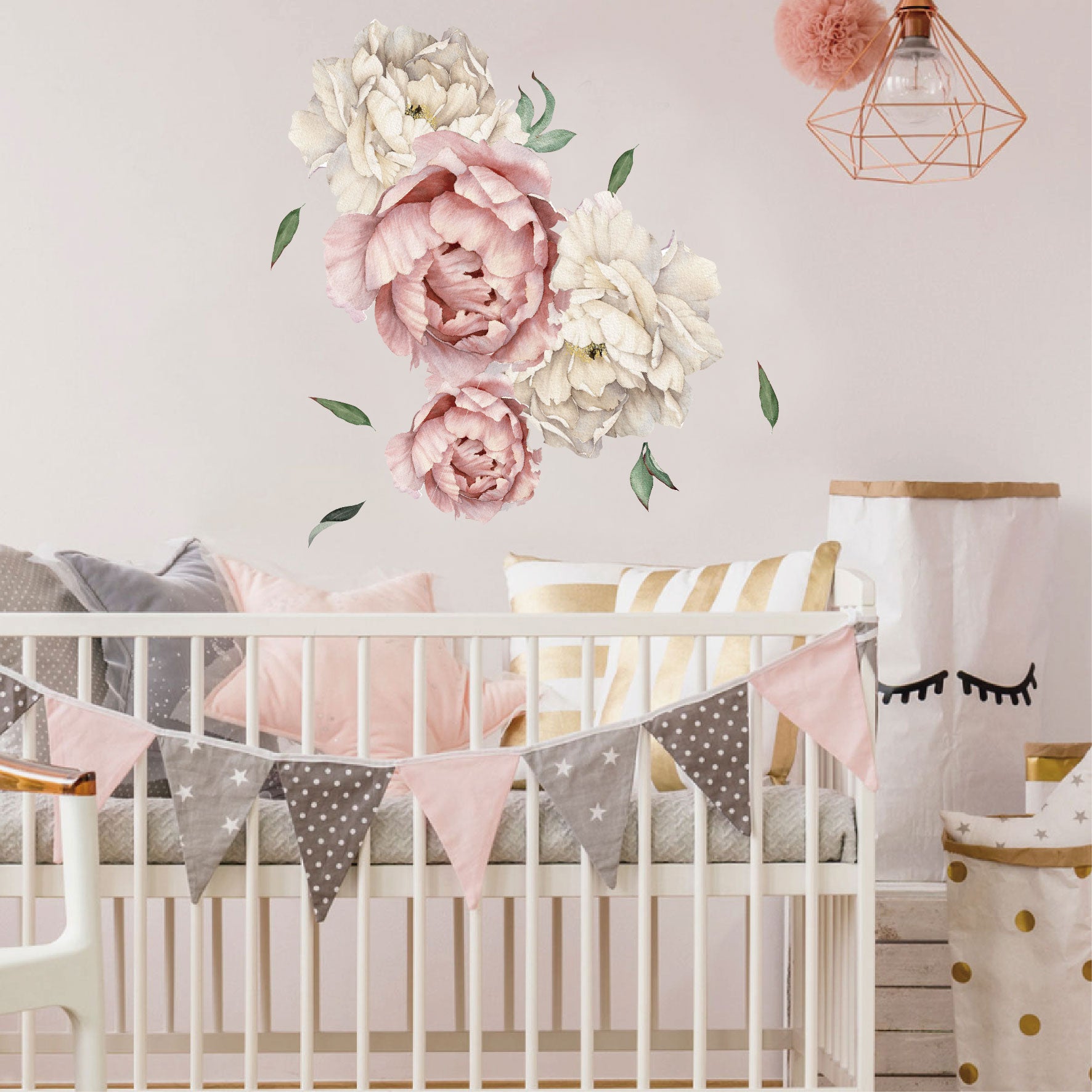 Vinilos Autoadhesivos Flores Peonias - VDC055