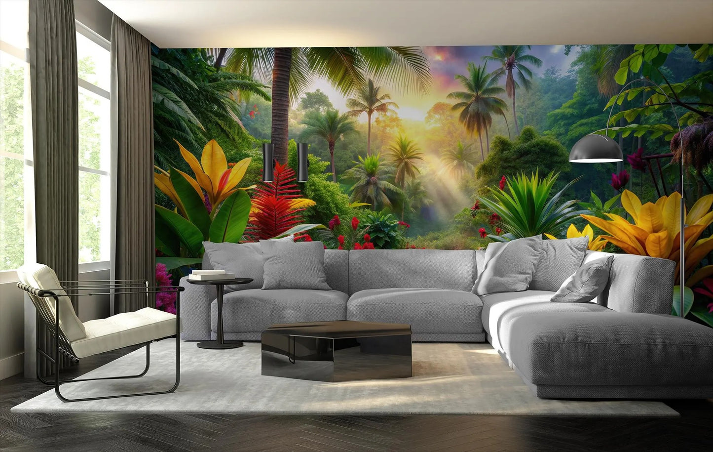 Mural Hojas Tropicales - MT613