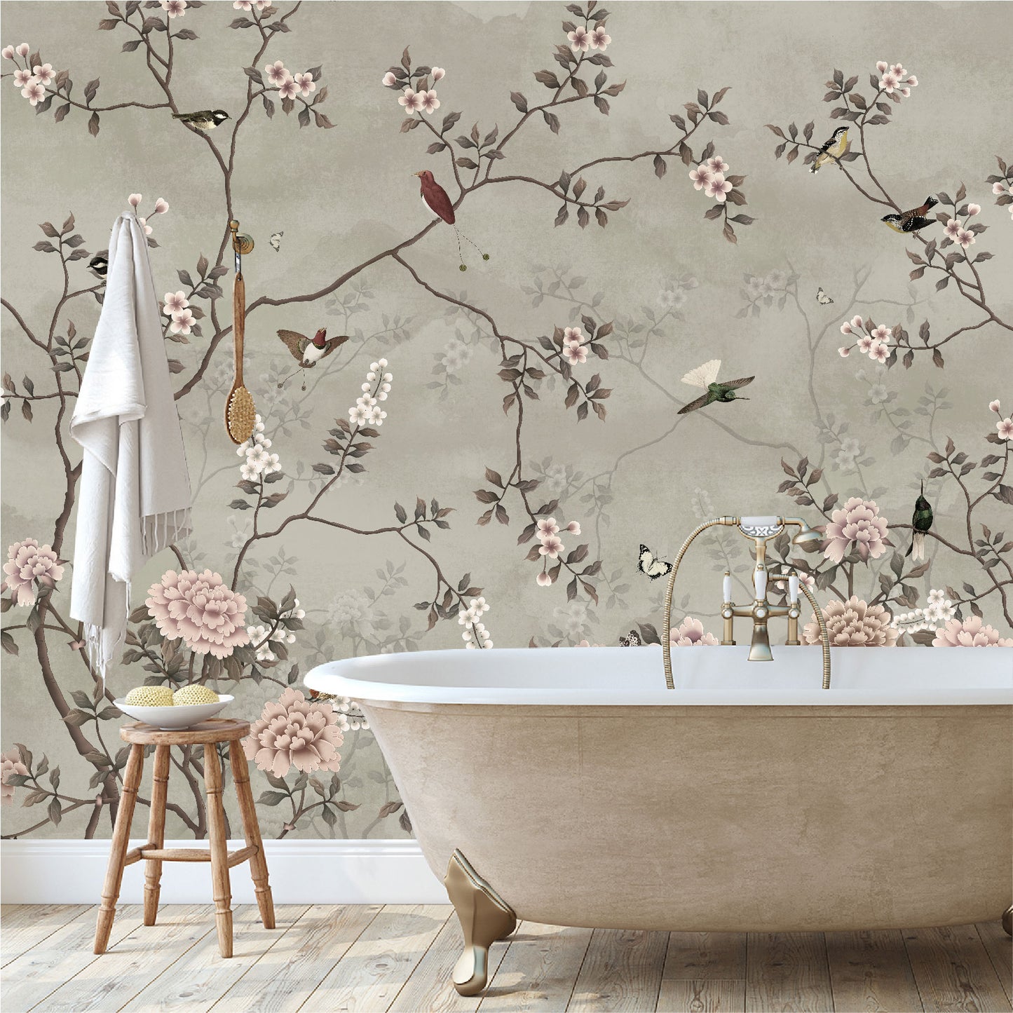 Mural Tropical Campestre Floral - MT309