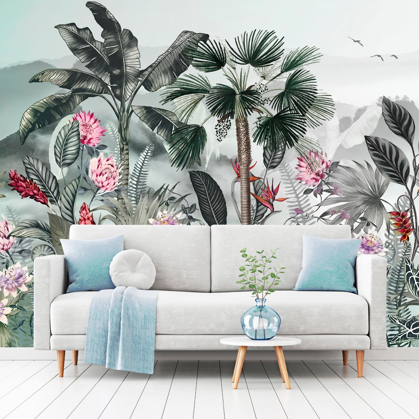 Mural Tropical Jungla Exótica  - MT580