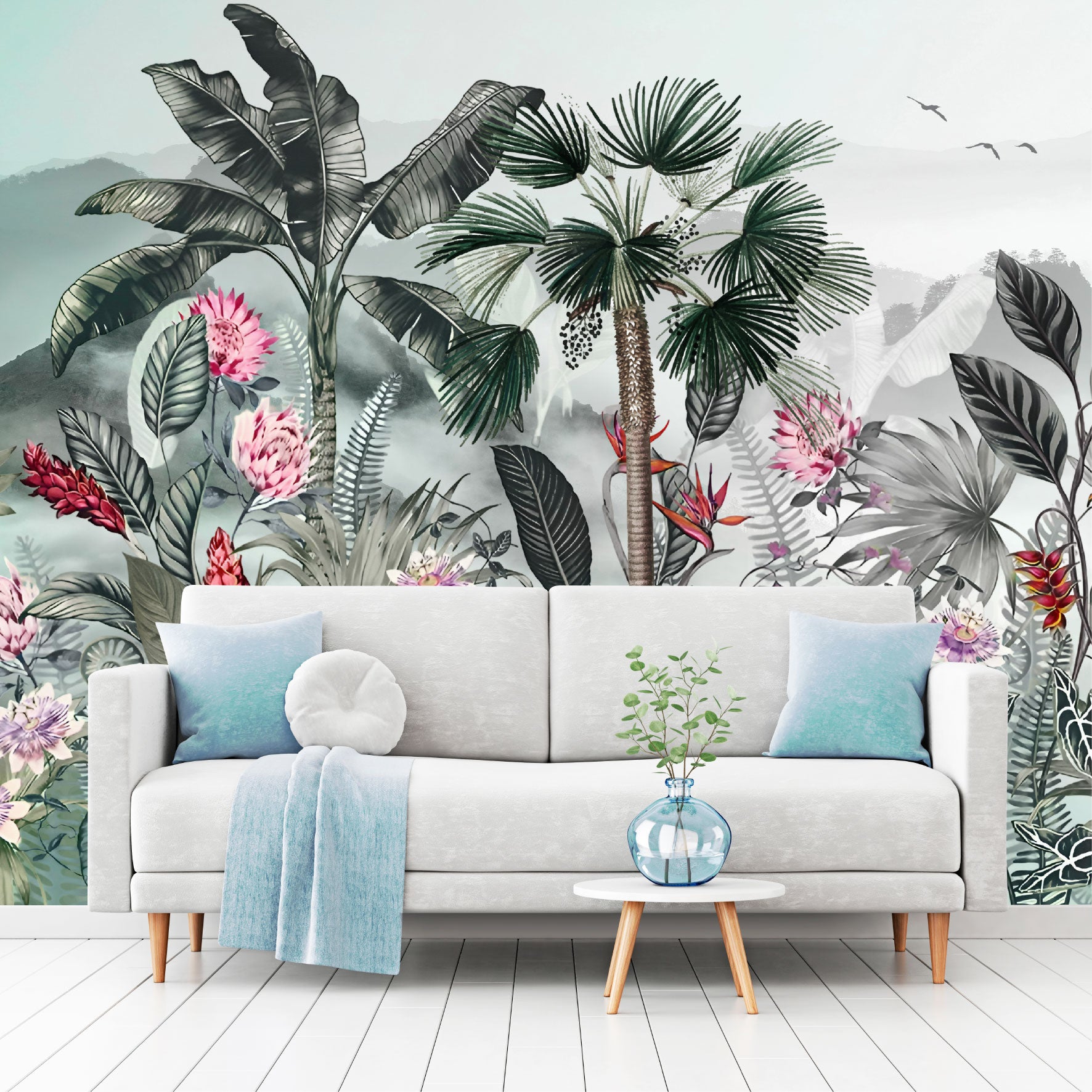 Mural Tropical Jungla Exótica  - MT580
