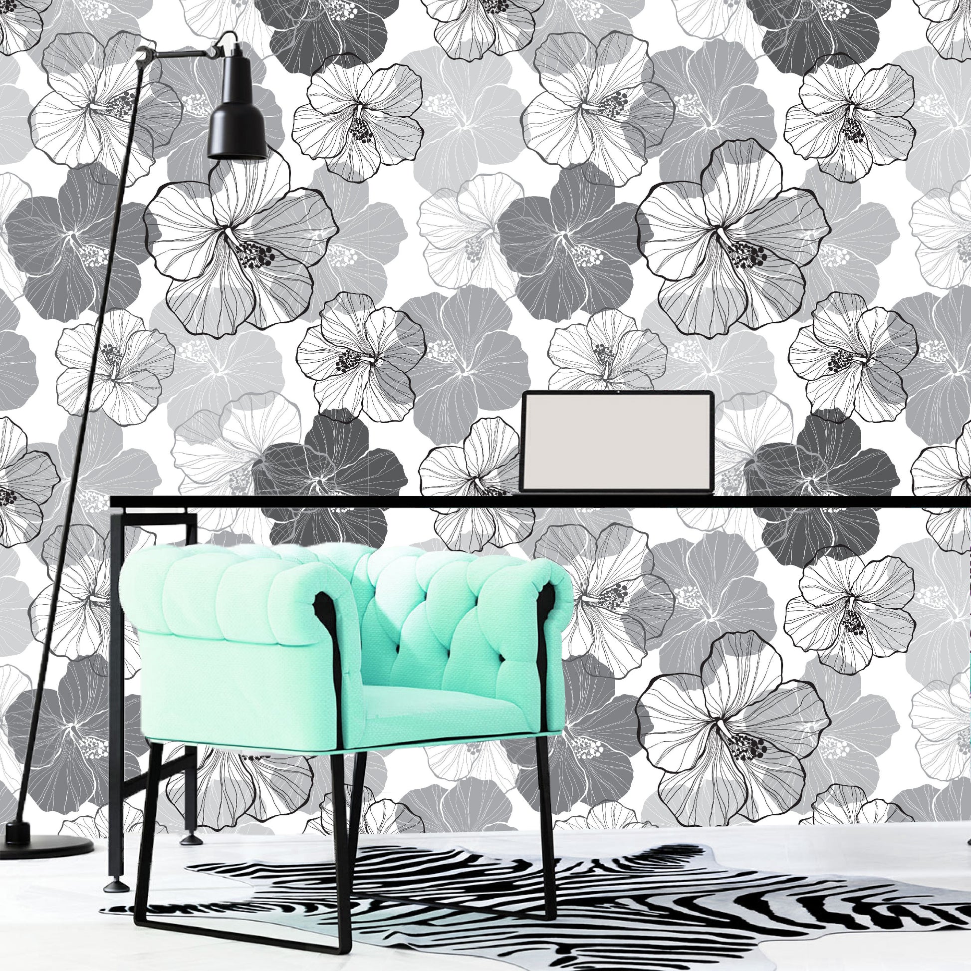 Vinilo Mate Floral - Modelo 1218