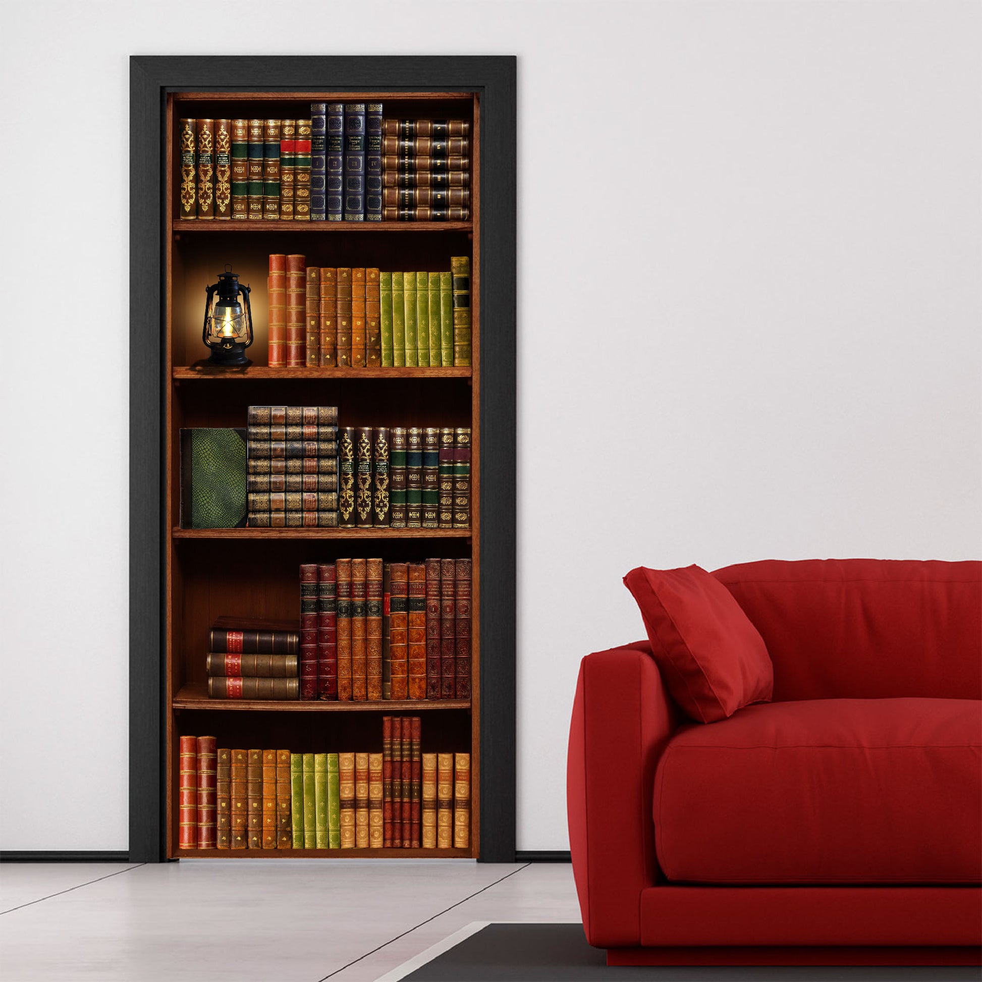 Vinilo Decorativo Para Puertas - Biblioteca - VP001