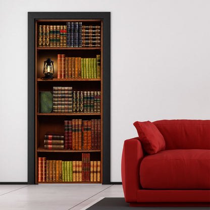 Vinilo Decorativo Para Puertas - Biblioteca - VP001
