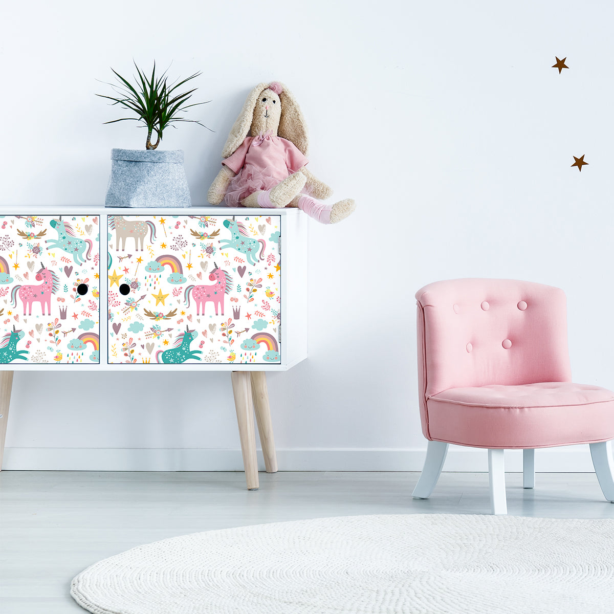 Vinilo para Muebles Unicornios Encantados - MI067