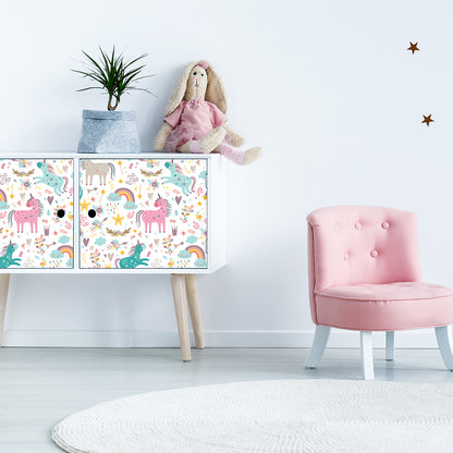 Vinilo para Muebles Unicornios Encantados - MI067
