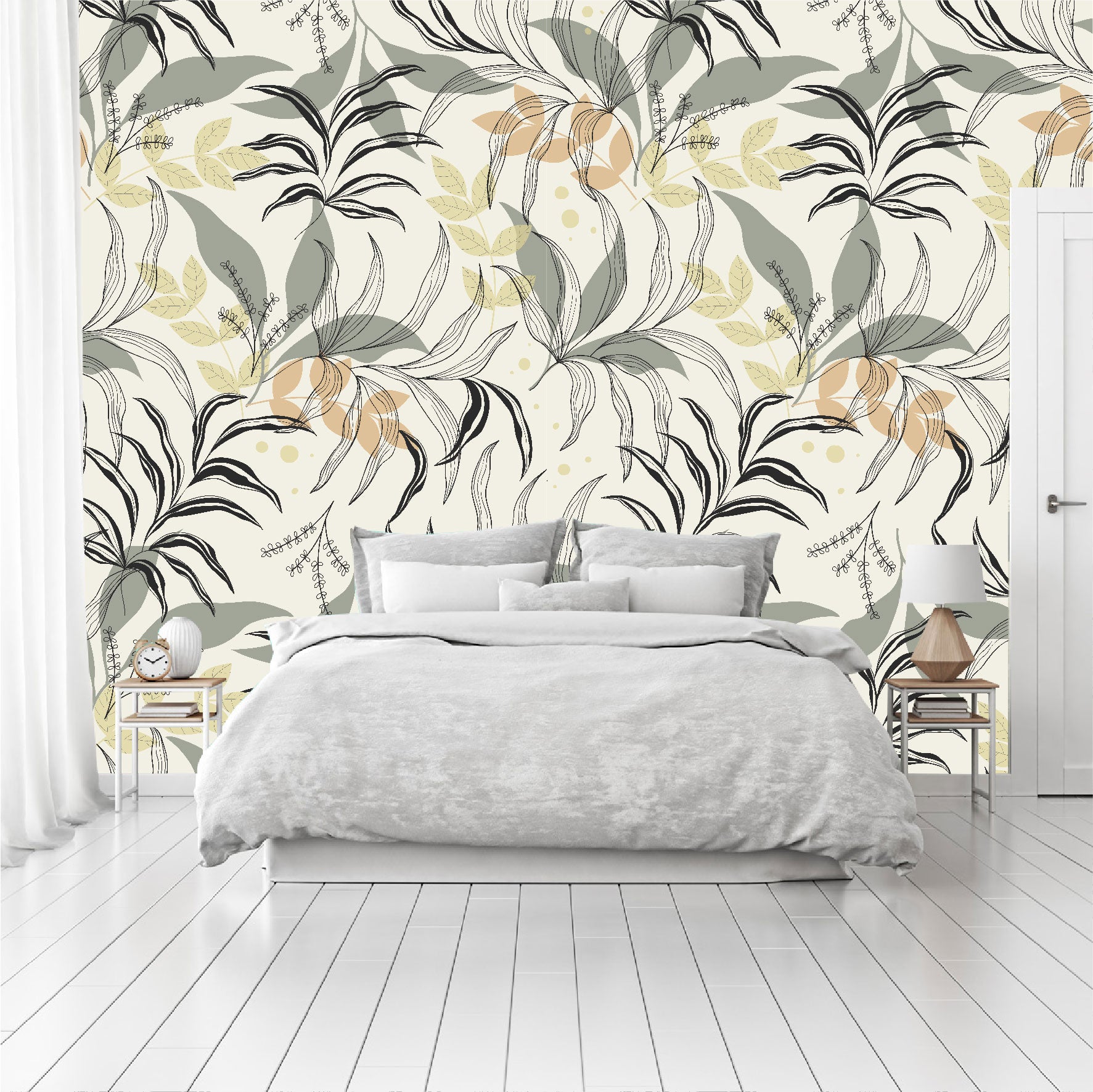 Mural Hojas Tropicales - MT377