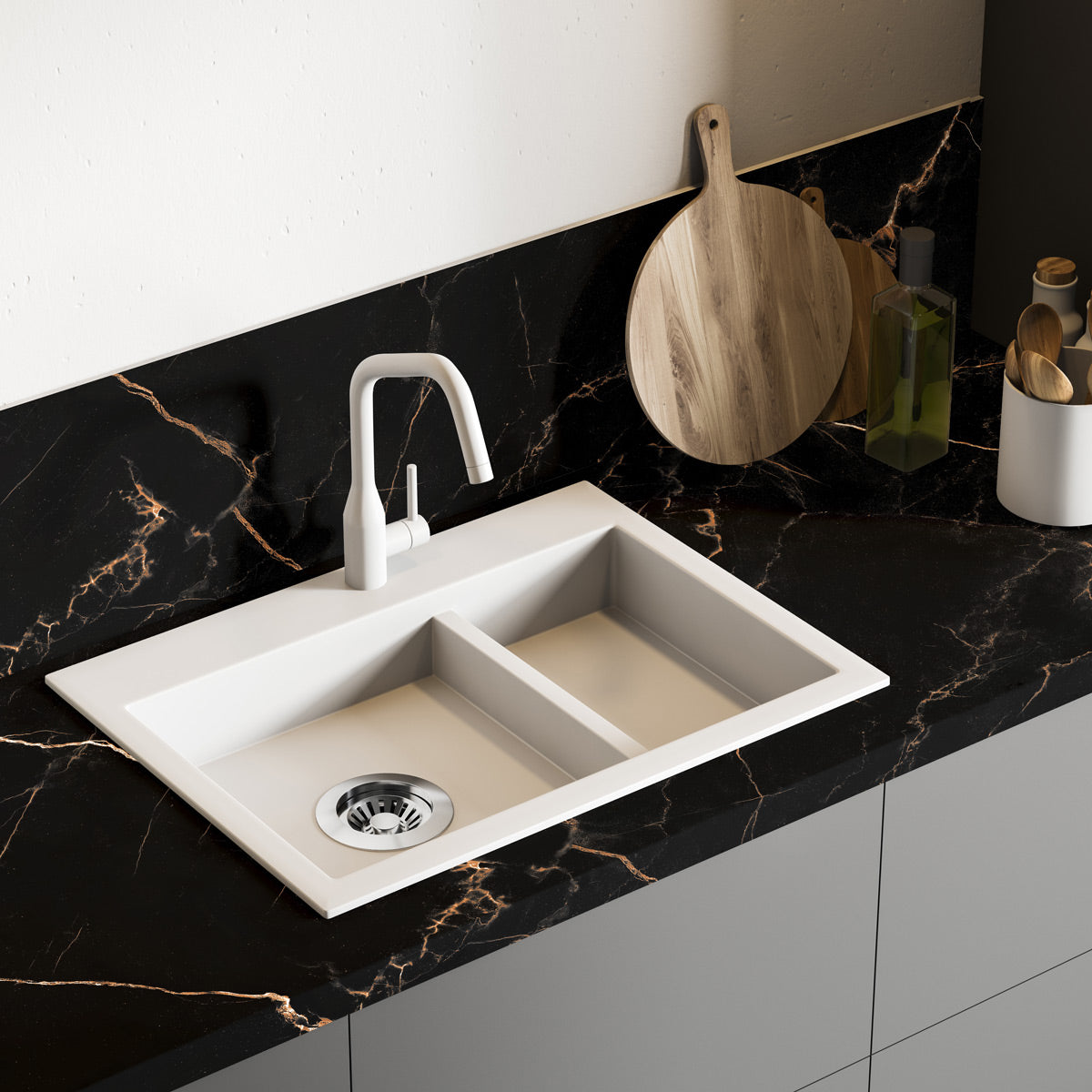 Vinilo Autoadhesivo Simil Marmol - 100x100cm - MM3546