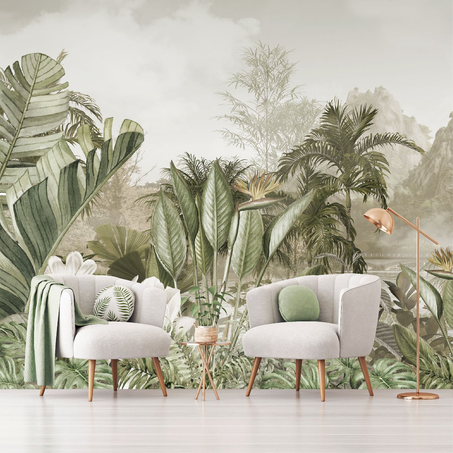 Mural Jungla Tropical Vintage - MT503