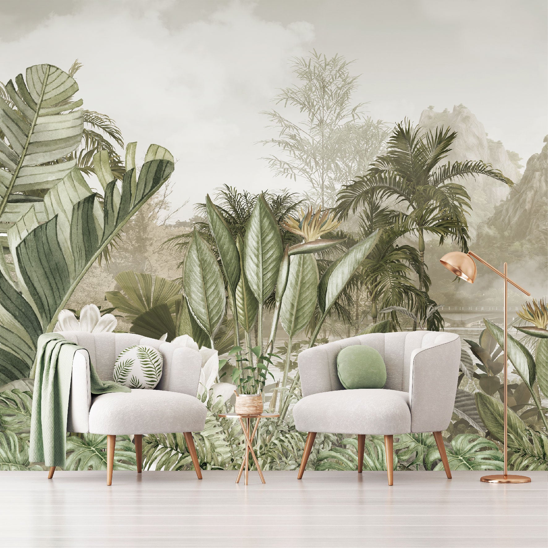 Mural Jungla Tropical Vintage - MT503