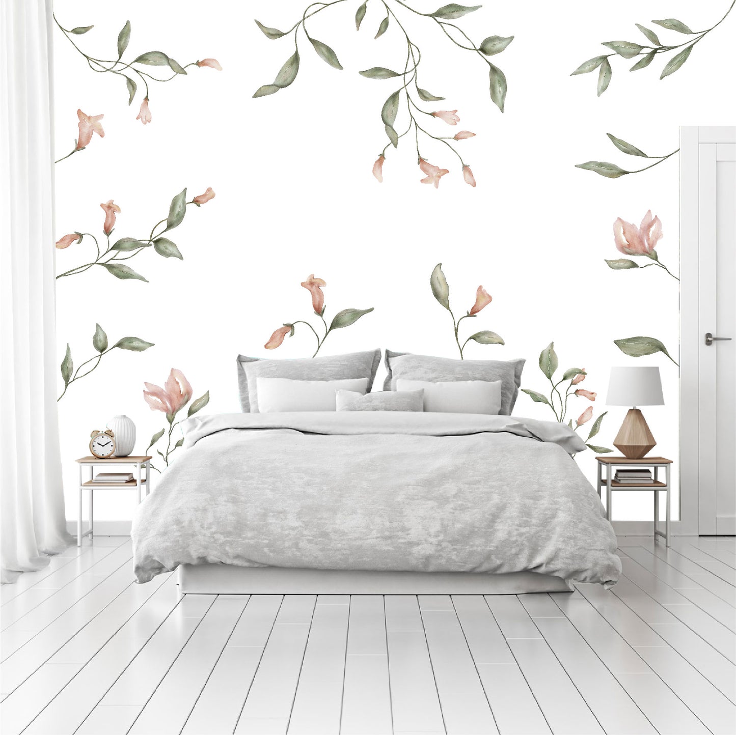 Mural Flores Acuareladas  - MT442