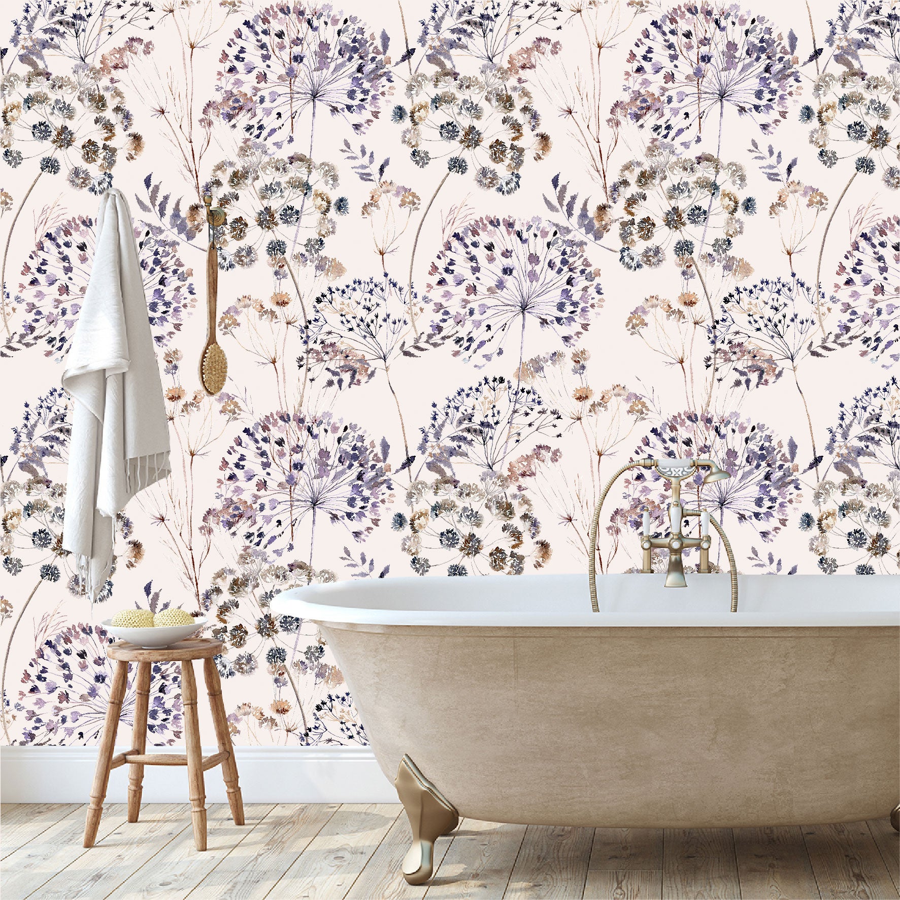 Mural Mate Flores Estilo Boho - MT425