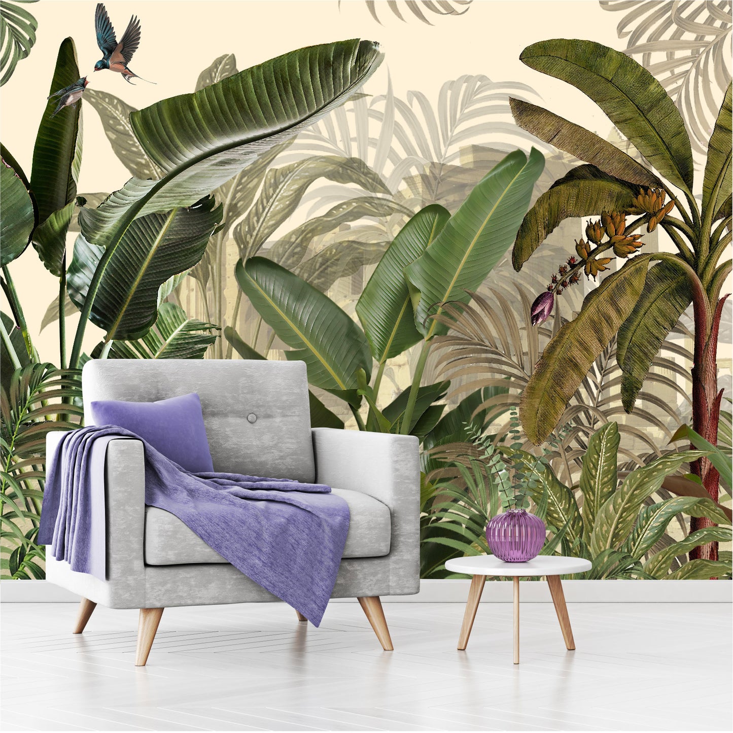 Mural Hojas Tropicales - MT370