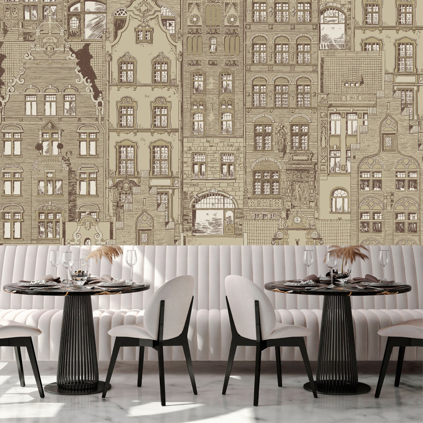 Mural Amsterdam Beige - Modelo VCORP 001