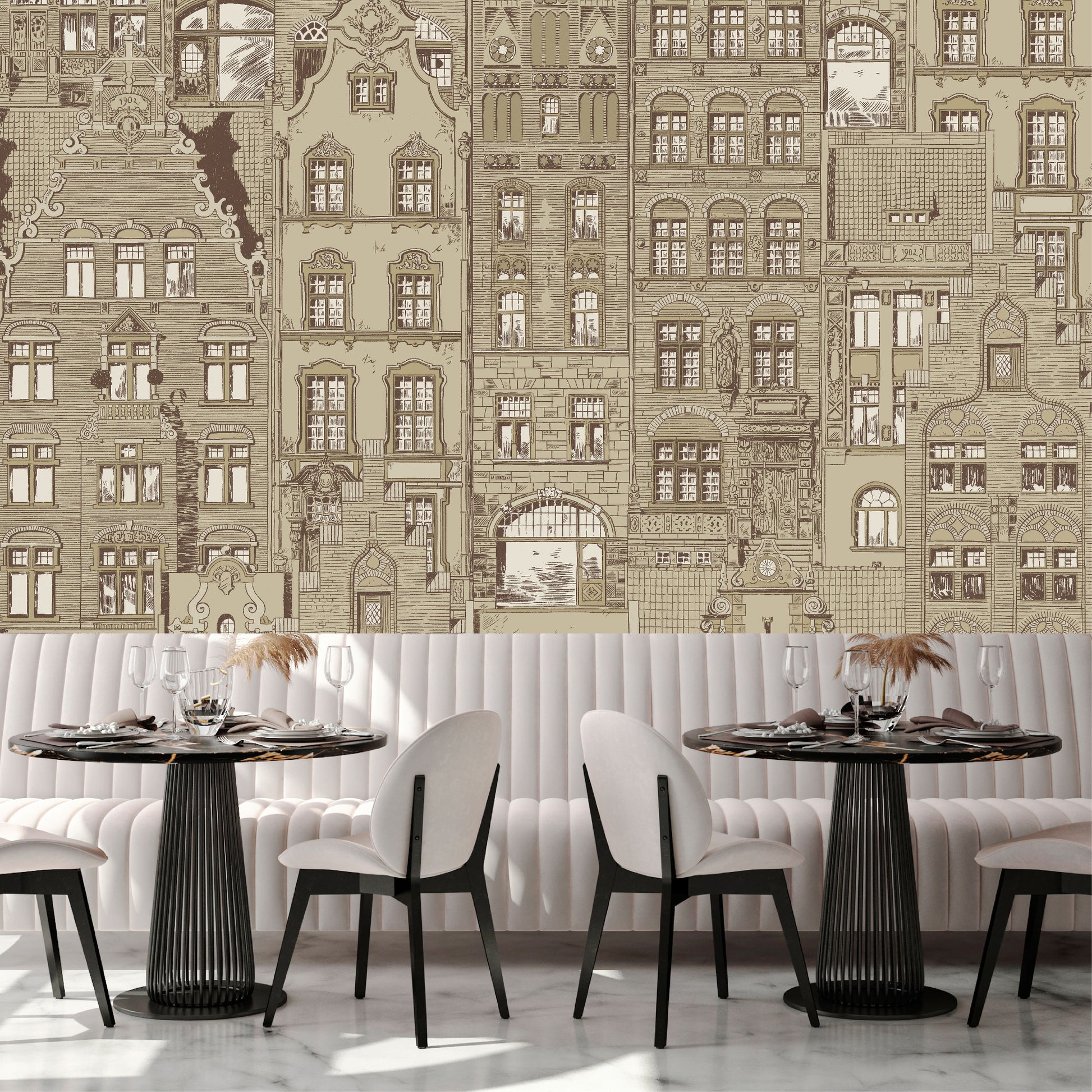 Mural Amsterdam Beige - Modelo VCORP 001