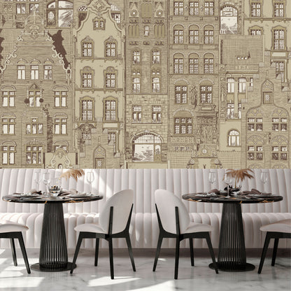 Mural Amsterdam Beige - Modelo VCORP 001