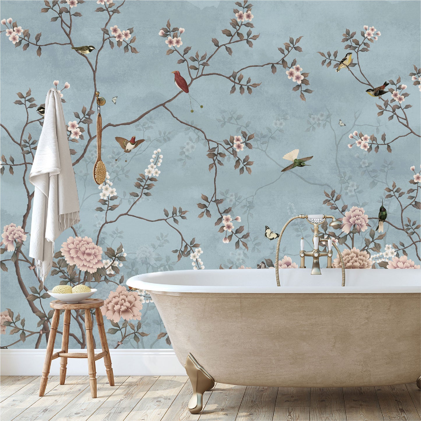 Mural Tropical Campestre Floral - MT308