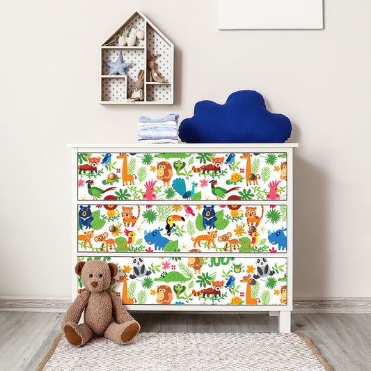 Vinilo para Muebles Animales de la Selva - MI091
