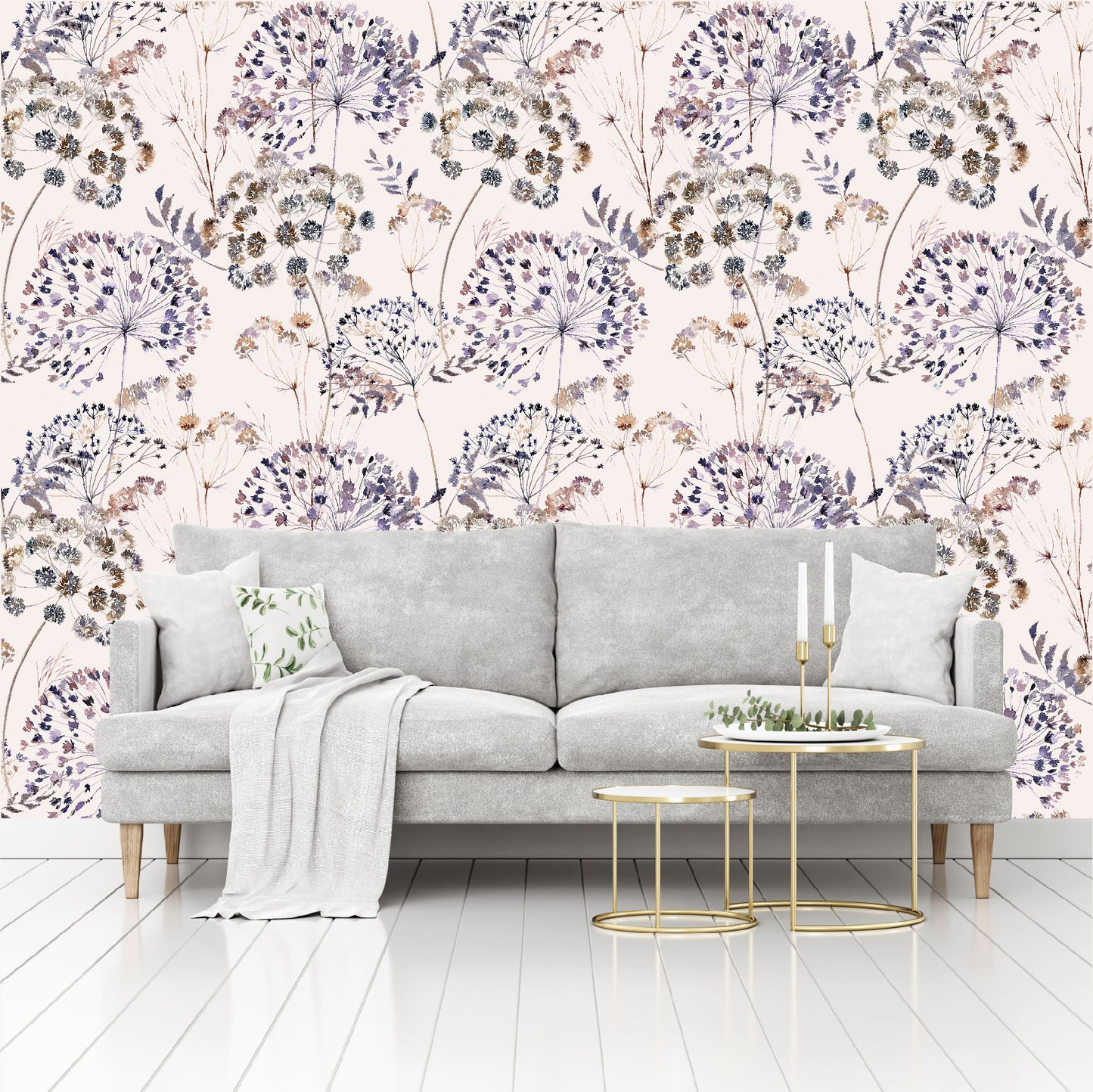 Mural Mate Flores Estilo Boho - MT425