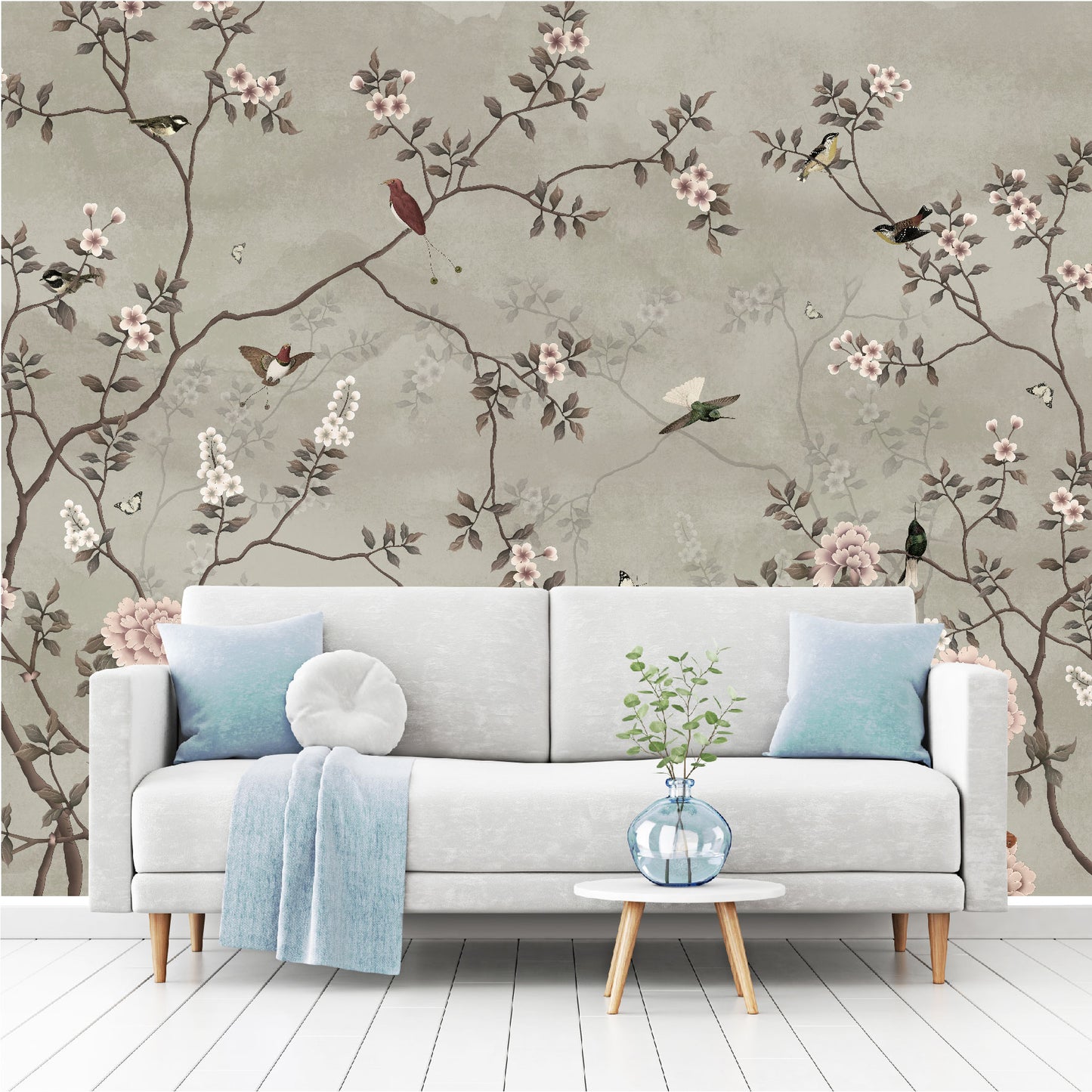 Mural Tropical Campestre Floral - MT309
