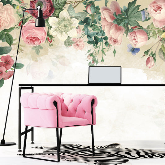 Mural Tropical Enredadera de Rosas - MT221