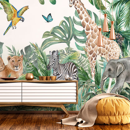Mural Jungla con Animales del Sabana - MT134