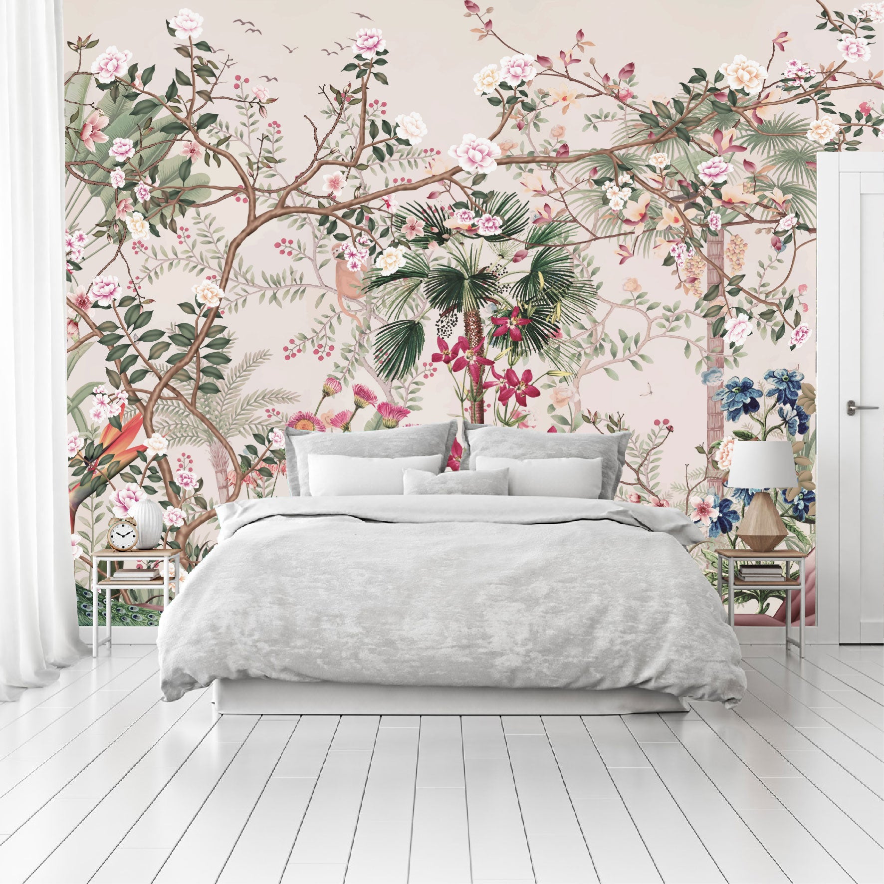 Mural Jardín Tropical con Flores Silvestres - MT570