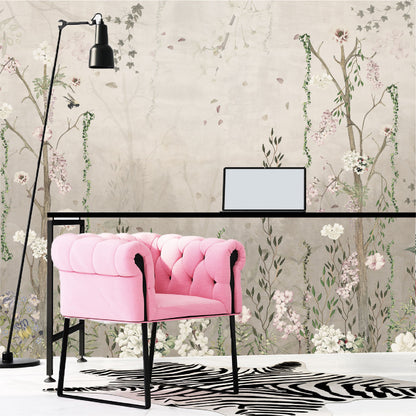 Mural Flores con Enredaderas Estilo Vintage - MT192