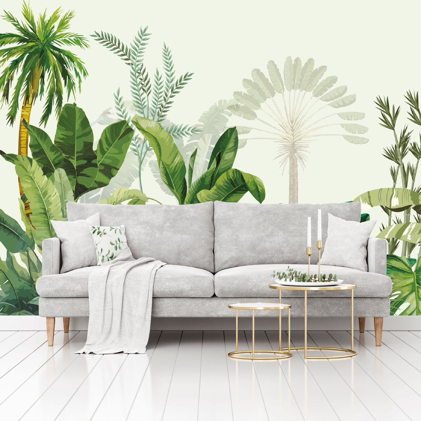 Mural Selva Tropical Ilustrada - MT575
