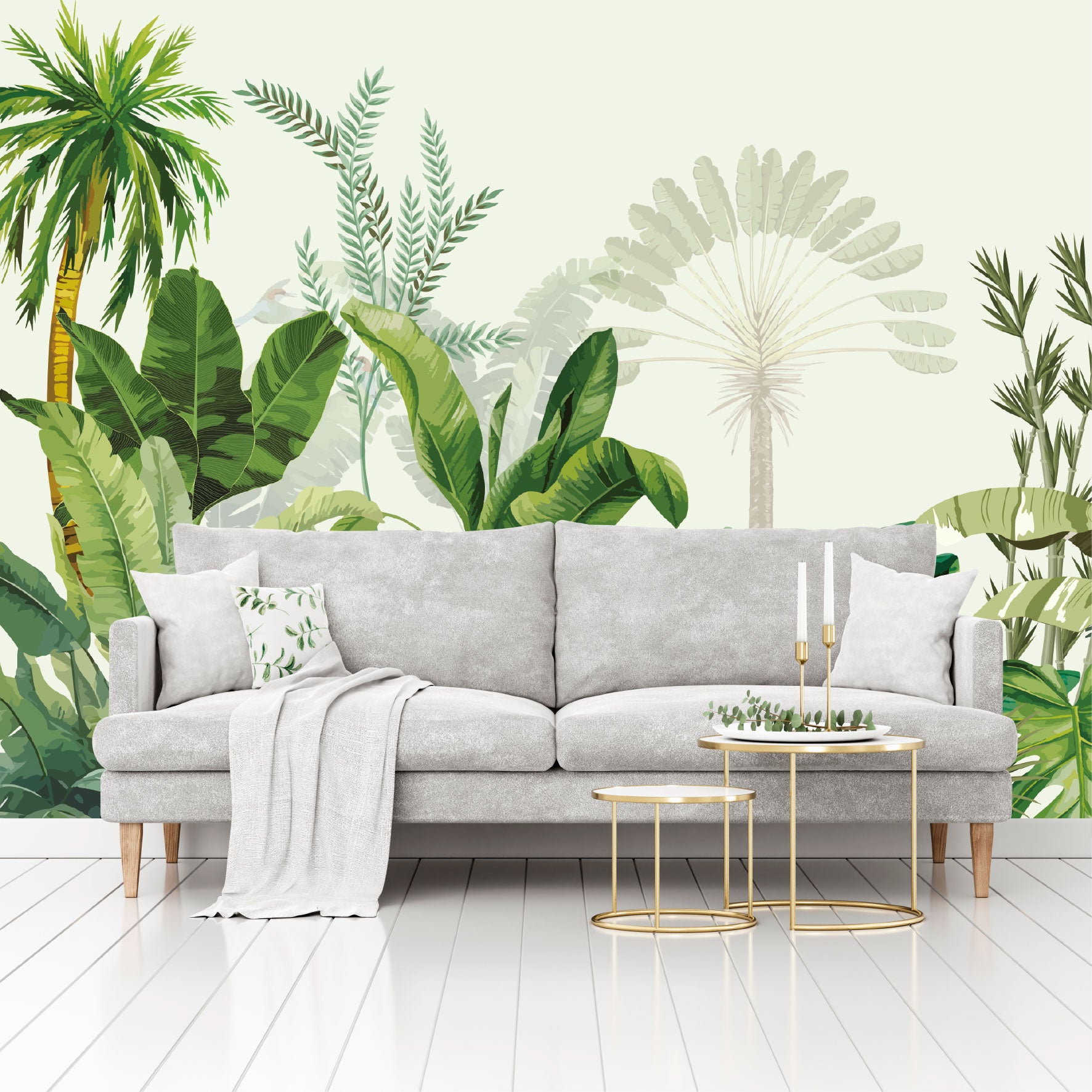 Mural Selva Tropical Ilustrada - MT575