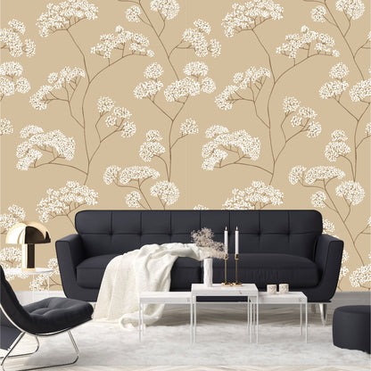 Mural flores blancas - MT363