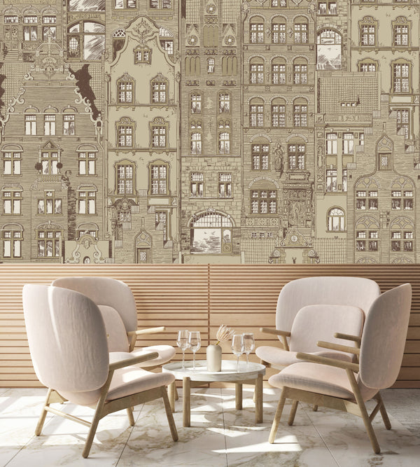 Mural Amsterdam Beige - Modelo VCORP 001