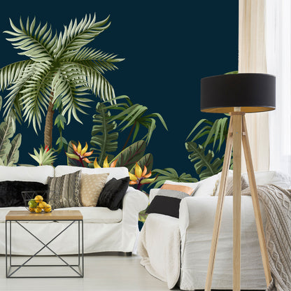 Vinilo Mate Tropical Frontera con Flores 060