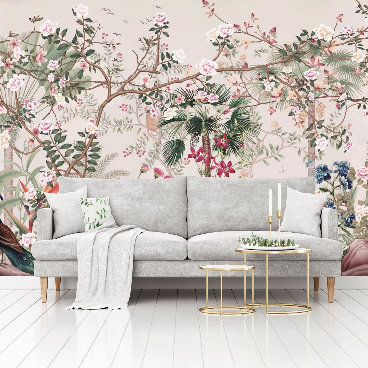 Mural Jardín Tropical con Flores Silvestres - MT570